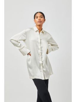 Contemponari - White Milo Collar Neck Shirt