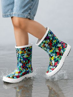 Little Surprise Box - Ms. Brush Brooks Rubber Rain Gumboots for Kids - Multi-Color