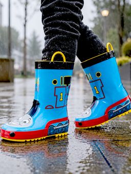 Little Surprise Box - Mr. Bullet Express Rubber Rain Gumboots for Kids - Blue