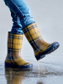 Little Surprise Box - Ms. Chestnut Square Rubber Rain Gumboots for Kids - Multi-Color