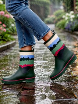 Little Surprise Box - Ms. Olive Moss Rubber Rain Gumboots for Kids - Olive