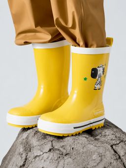 Little Surprise Box - Mr. Ziggy Joe Rubber Rain Gumboots for Kids - Yellow