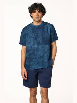 TERRA LUNA - Men Blue Pico T-Shirt