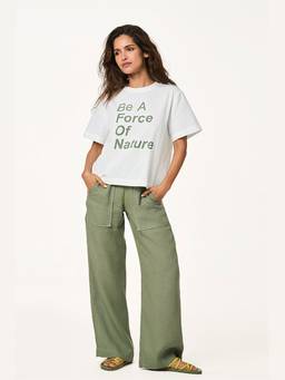 TERRA LUNA - Women White Cela Logo T-Shirt