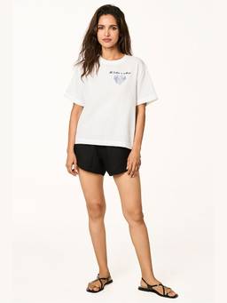 TERRA LUNA - Women Cela Logo White T-Shirt