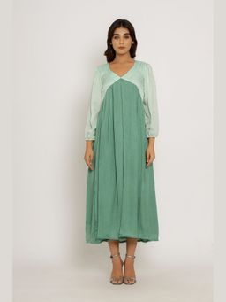NEORA BY NEHAL CHOPRA - Green Maxi Dress