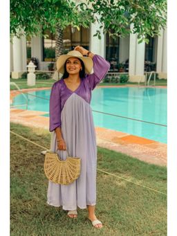 NEORA BY NEHAL CHOPRA - Purple Maxi Dress