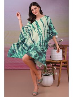 LABEL AARNA - Tidal Loom Muslin Cotton Short Kaftan Dress