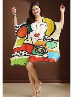 LABEL AARNA - Reverie Muslin Cotton Short Kaftan Dress