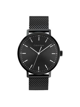 Calvin Klein - Modern Mesh Quartz Black Round Dial Mens Watch - 25200046