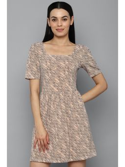 Allen Solly - Printed Peach Dress