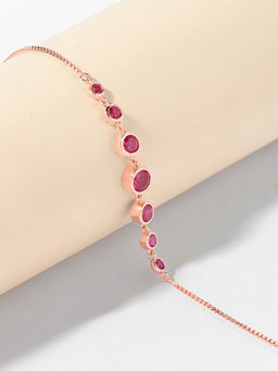 TOUCH925 - Pure 925 Silver Crimson Anklet for Women
