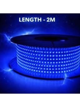 SPARKWORLD - 1200 LEDs 2 m Blue Steady Strip Rice Lights (Pack of 1)