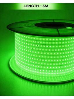 SPARKWORLD - 1200 LEDs 3 m Green Steady Strip Rice Lights (Pack of 1)