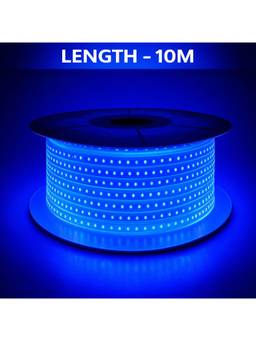 SPARKWORLD - 1200 LEDs 10 m Blue Steady Strip Rice Lights (Pack of 1)