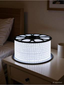 SPARKWORLD - 1200 LEDs 15 m White Steady Strip Rice Lights (Pack of 1)
