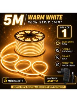 SPARKWORLD - 600 LEDs 5 m Yellow Steady Strip Rice Lights (Pack of 1)