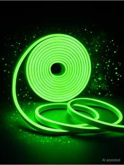 SPARKWORLD - 600 LEDs 5 m Green Steady Strip Rice Lights (Pack of 1)
