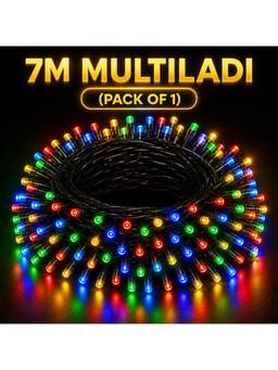 SPARKWORLD - 22 LEDs 7 m Multicolor Steady Bulb Rice Lights (Pack of 1)
