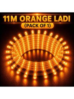 SPARKWORLD - 40 LEDs 11 m Orange Steady Bulb Rice Lights (Pack of 1)