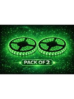 SPARKWORLD - 260 LEDs 4 m Green Steady Strip Rice Lights (Pack of 2)