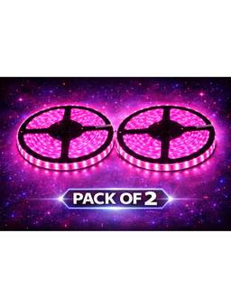 SPARKWORLD - 260 LEDs 4 m Pink Steady Strip Rice Lights (Pack of 2)