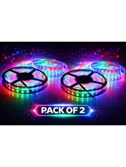 SPARKWORLD - 300 LEDs 4.95 m Multicolor Steady Strip Rice Lights (Pack of 2)