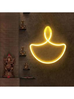 SPARKWORLD - 1 LEDs 1 m Yellow Steady Diya Rice Lights (Pack of 1)