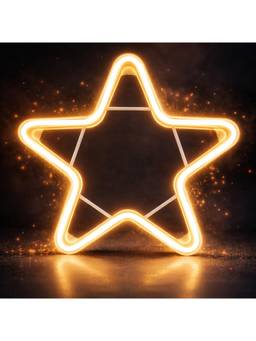 SPARKWORLD - 1 LEDs 1 m Yellow Steady Star Rice Lights (Pack of 1)