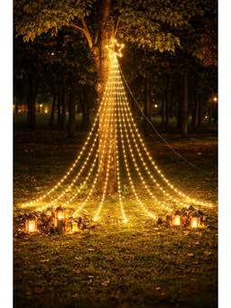 SPARKWORLD - 180 LEDs 3 m Yellow Flickering String Rice Lights (Pack of 1)