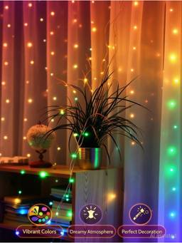 SPARKWORLD - 180 LEDs 2.5 m Multicolor Flickering String Rice Lights (Pack of 1)
