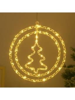 SPARKWORLD - 1 LEDs 0.4 m Yellow Flickering Christmas Tree Rice Lights (Pack of 1)