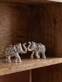 TOUCH925 - 999 Silver Plated Pair Elephant Gift Box