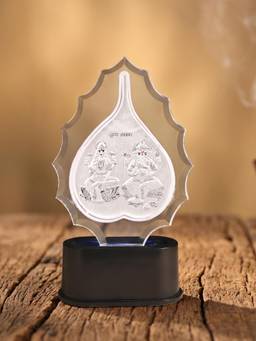 TOUCH925 - 999 Silver Lakshmi Ganesh Idol Stand