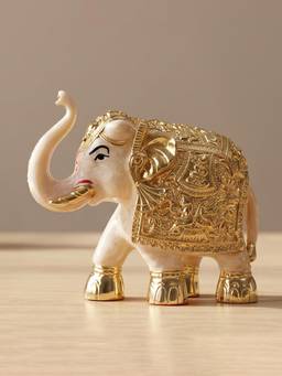 TOUCH925 - 24K Gold Plated Elephant Showpiece