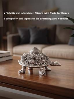 TOUCH925 - 999 Silver Plated Ashtalakshmi Tortoise
