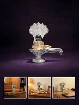 TOUCH925 - 999 Silver Plated Shivling Idol
