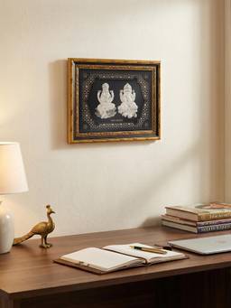 TOUCH925 - 999 Silver Lakshmi Ganesh Frame