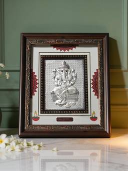 TOUCH925 - 999 Silver Ganesh Decor Frame