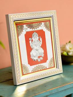 TOUCH925 - 999 Silver Ganesh Wall Frame