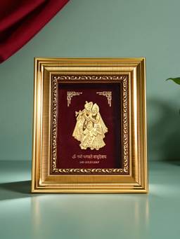 TOUCH925 - 24K Gold Foil Radha Krishna Frame
