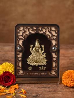 TOUCH925 - 24K Gold Foil Maa Lakshmi Frame (5x7 inch)