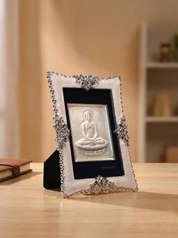 TOUCH925 - 999 Silver Mahavir Swami Frame