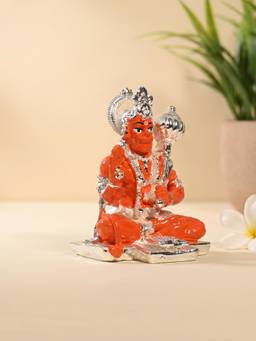 TOUCH925 - 999 Silver Plated Hanuman Idol