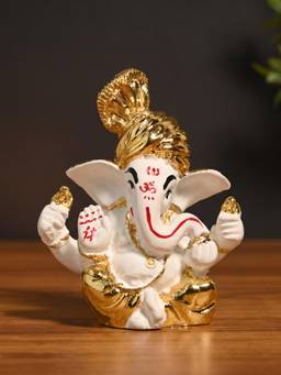 TOUCH925 - 999 Silver Plated Ganesha Idol