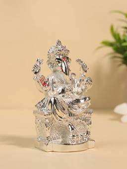 TOUCH925 - 999 Silver Plated Ganesha Idol