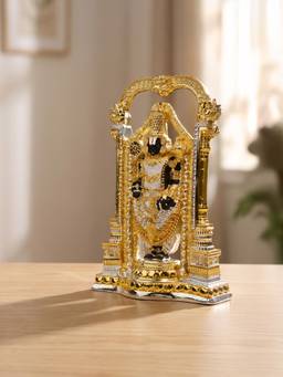 TOUCH925 - 999 Silver Plated Dual Tone Balaji Idol