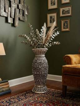 TOUCH925 - 999 Silver Plated Antique Vase