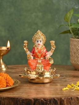 TOUCH925 - 24K Gold Plated Sitting Lakshmi Idol