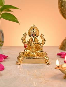 TOUCH925 - Pure 999 Silver Plated Lord Ganesha Idol
